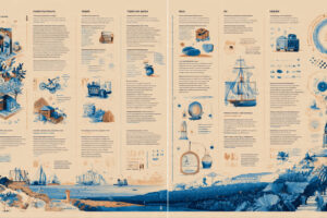 Ilustrasi vintage daftar kata serapan bahasa Belanda dengan nuansa kertas tua era Hindia Belanda
