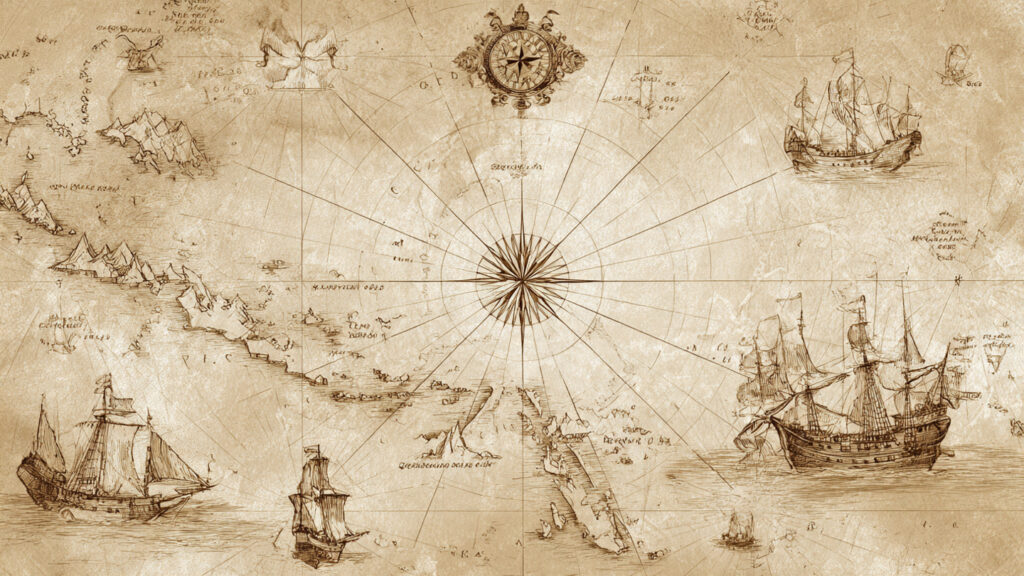 ilustrasi-peta-kedatangan-bangsa-portugis kekepulauan-maluku-abad-16
